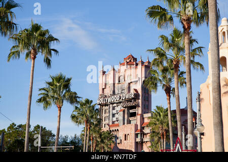 Turm des Terrors, Disney's Hollywood Studios, Orlando, Florida Stockfoto