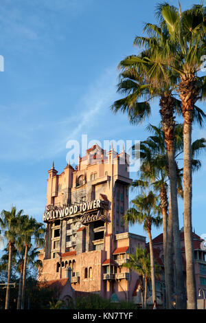 Turm des Terrors, Disney's Hollywood Studios, Orlando, Florida Stockfoto