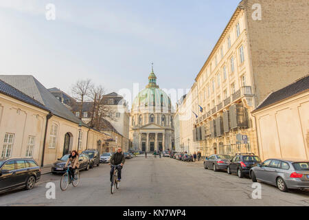 Kopenhagen, 31.Oktober: Die historischen und schönen Frederiks Kirke am 31.Oktober 2015 in Kopenhagen, Dänemark Stockfoto