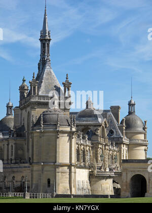 Chateau de Schloss Chantilly, Oise, Frankreich, Europa Stockfoto