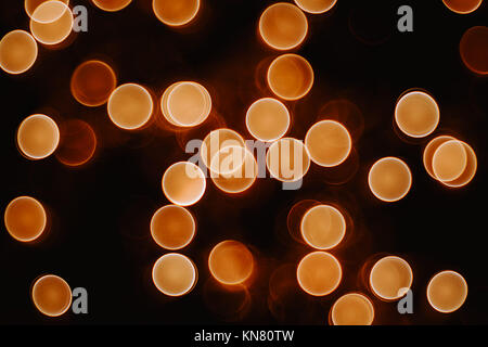 Lichter verschwommen bokeh Hintergrund von Weihnachten Leuchten Stockfoto
