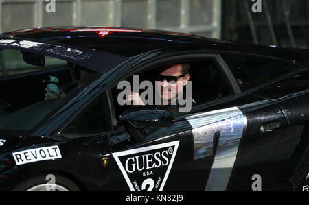 Amsterdam, Niederlande - 26. Mai: Maximilian Cooper besucht die Gumball 3000 Amsterdam Arena am 26. Mai 2015 in Amsterdam, Niederlande. Personen: Maximilian Cooper Stockfoto