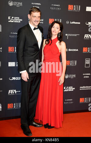 Berlin, Deutschland. 09 Dez, 2017. Peter van den Beginnen und Jessica Woodworth nehmen an der 30. European Film Awards 2017 im Haus der Berliner Festspiele am 9. Dezember 2017 in Berlin, Deutschland. Credit: Geisler-Fotopress/Alamy leben Nachrichten Stockfoto