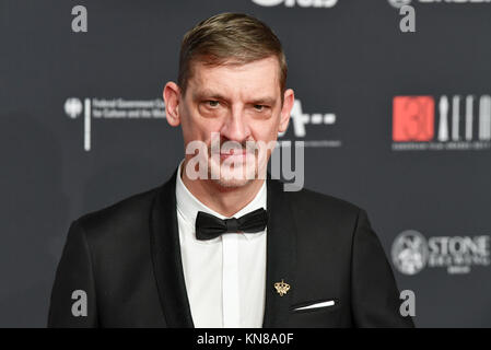 Berlin, Deutschland. 9 Dez, 2017. Belgischen Schauspieler Peter van den Beginnen kommt an der Zeremonie des 30. Europäischen Filmpreis in Berlin, Deutschland, 9. Dezember 2017. Foto: Jens Kalaene/dpa-Zentralbild/ZB/dpa/Alamy leben Nachrichten Stockfoto