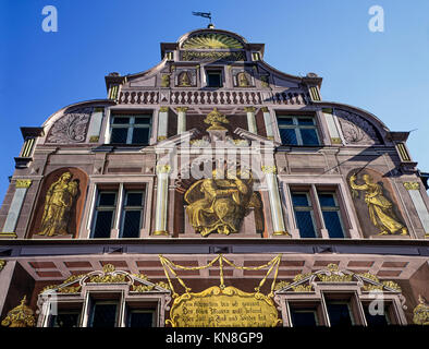 Hotel de Ville, Rathaus Gebäude, Mulhouse, Elsass, Frankreich, Stockfoto