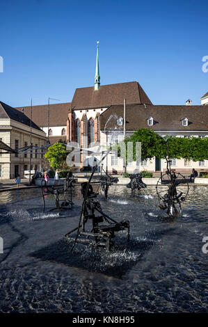 Tinguely Brunnen, Basel, Schweiz Stockfoto