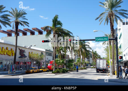 Collins Avenue, Miami, Florida, USA Stockfoto