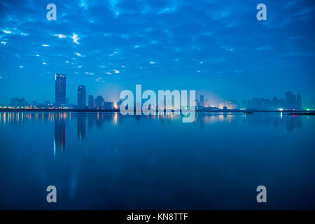 Städtischen Skyline mit Stadtbild in Nanchang, China. Stockfoto