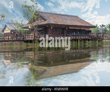 Blick von gubei Wasser Stadt in Peking, China. Stockfoto