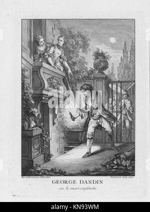 Gravures de Boucher pour les oeuvres de MoliC3A8re -Figures de Boucher pour MoliC3A8re- MET 079.3r2 99N 346508 Stockfoto