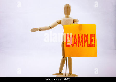 Konzeptionelle Hand schreiben Bildunterschrift Inspiration zeigt Beispiel Business Konzept für Instanz Abbildung Paradigma zum Beispiel auf haftnotiz Sculp Stockfoto