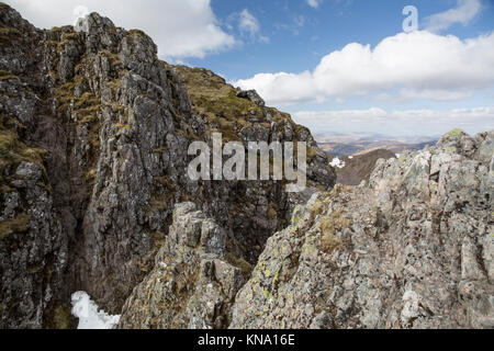 Aonach Eagach Ridge. Glencoe. Schottland. Stockfoto