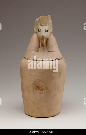 Canopic Jar representing the Gottity Duamutef MET 12.183.1d1-2 EGDP015150 550774 Stockfoto