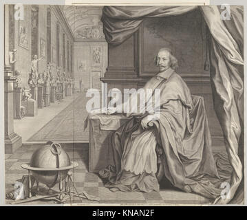 Kardinal Jules Mazarin sitzt in der Galerie seines Palastes ERFÜLLT DP833000 349118 Stockfoto