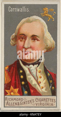 Charles Cornwallis, aus dem großen Feldherren-Serie (N15) für Allen & Ginter Zigaretten Marken MET DP 834765 408077 Stockfoto