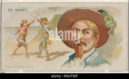 De Graaf, Duell mit Van Horn, von den Piraten der Spanischen Main-Serie (N19) für Allen & Ginter Zigaretten MET DP 835016 408736 Stockfoto