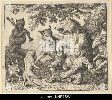 Eine Party zu Ehren der Bär und der Wolf von Hendrick van Alcmar's Renard das Fox MET DP 837727 429613 Stockfoto