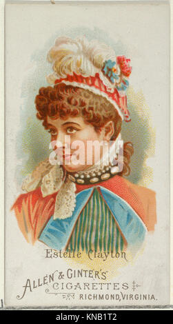 Estelle Clayton, von der Welt der Schönheiten, Serie 1 (N26) bei Allen&Ginter Zigaretten MET DP 838056 409961 Stockfoto