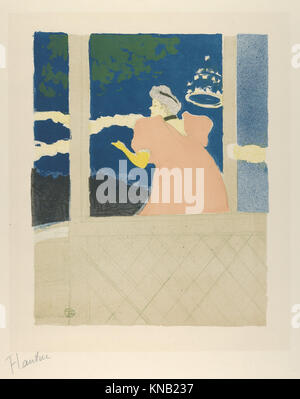 Dieses Gemälde aus dem 19. Jahrhundert „at Les Ambassadeurs“ zeigt die Unterhaltung in einem Pariser Café-Konzert und hebt das soziale Leben und die Freizeit hervor. Stockfoto