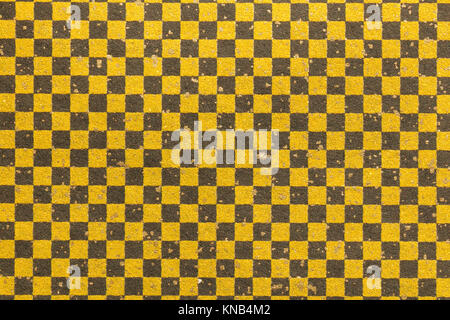 Japanische schwarz gold Schachbrettmuster Papier Textur Hintergrund Stockfoto