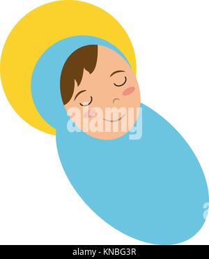 Baby Jesus cartoon Stock Vektor