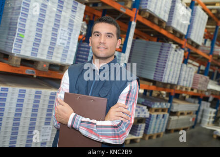 Porträt des Menschen im Lager Stockfoto