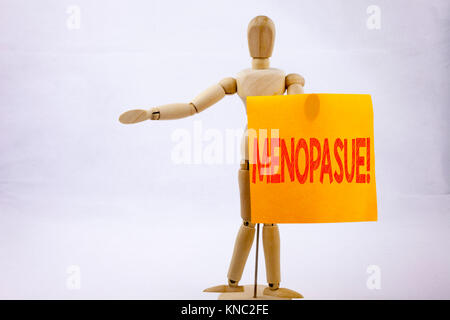 Konzeptionelle Hand schreiben Bildunterschrift inspiration Übersicht Wechseljahre Business Konzept für Midlife-crisis Grand Klimakterium auf haftnotiz Skulptur zurück Stockfoto