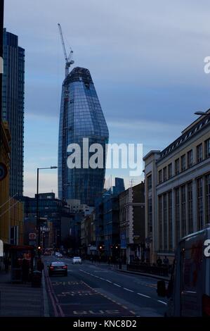 Ansicht von einem Blackfriars neuen Hochhauses an der South Bank, London Stockfoto