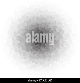 Runde Formen halftone Wirkung. Vektor grafik hintergrund Stock Vektor