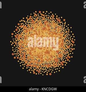 Abstrakte golden Dots. Vector Graphic Element für Design Stock Vektor