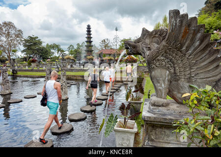Tirta Gangga wasser Palace, einem ehemaligen königlichen Palast. Karangasem Regency, Bali, Indonesien. Stockfoto
