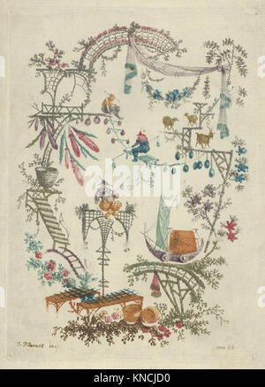 Chinoiserie von Nouvelle Suite de Cahiers Arabesken Chinois MET DP 850521 364549 Stockfoto