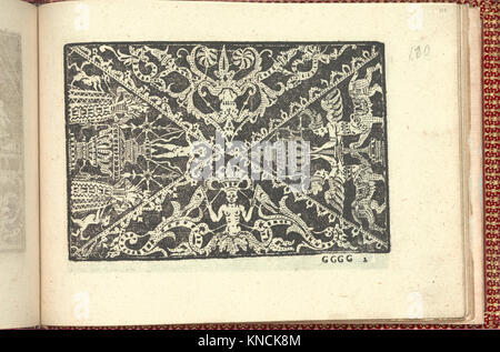 Seite 110 (Recto) von „Corona delle Nobili et Virtuose Donne“ veranschaulicht edle Frauen, Texte und den historischen kulturellen Kontext Italiens. Stockfoto