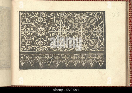 Eine Renaissanceseite von „Corona delle Nobili et Virtuose Donne“, die Tugenden edler Frauen und kulturelle ideale darstellt. Stockfoto