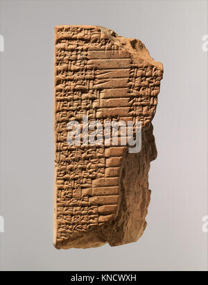 Keilschrift Tablet-Altbabylonische balag der Mutter Göttin Aruru MET DP 360671 321678 Stockfoto