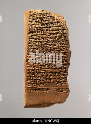 Keilschrift Tablet-Altbabylonische balag der Mutter Göttin Aruru MET DP 375605 321678 Stockfoto