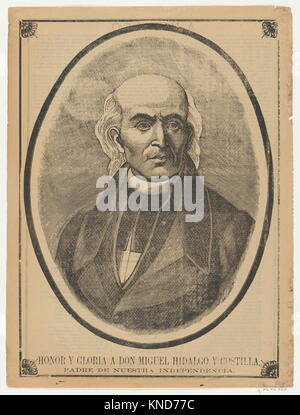 Prospekt mit Portrait von Don Miguel Hidalgo y Costilla MET DP 869178 717125 Stockfoto