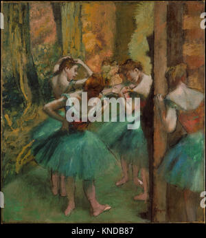 Tänzer, Pink und Grün, Ölgemälde des französischen impressionistischen Künstlers Edgar Degas (1834-1917), ca. 1890 Stockfoto