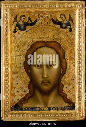Die Malerei des Chefs Christi durch den Meister der Orcagnesque Misericordia (1339-1399) zwischen 1350 und 1399 Stockfoto