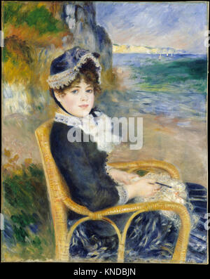 An der Küste von Pierre-Auguste Renoir (1841-1919) Stockfoto