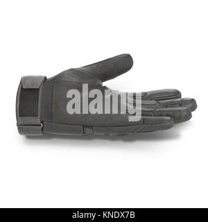 Seitenansicht der Soldat Handschuhe von Schwarz auf Weiß. 3D-Darstellung Stockfoto