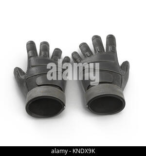 Taktische militärische Handschuhe, Teil der US-Soldat uniform. Auf weiß isoliert. 3D-Darstellung Stockfoto