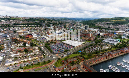 Swansea City Center Stockfoto