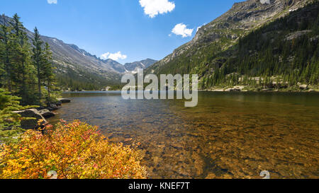 Mühlen See, Rocky Mountain National Park, Colorado, United States Stockfoto