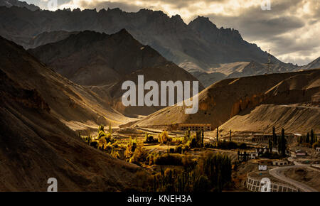 Luftaufnahme des Leh, Ladakh, Indien Stockfoto