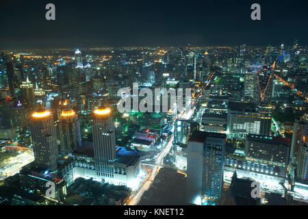 Nacht Stadtbild mit City Lights, Bangkok, Thailand Stockfoto