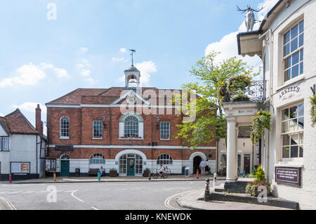 Whitchurch Rathaus, Newbury Street, Whitchurch, Hampshire, England, Vereinigtes Königreich Stockfoto