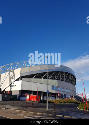 Thomond Park ist ein Stadion - Dec 11 2017: in Limerick in der irischen Provinz Munster entfernt. Das Stadion wird von der Irish Rugby Football Unio besessen Stockfoto