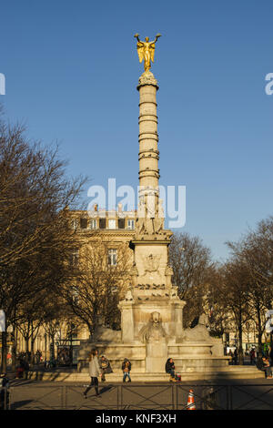 La Fontaine du Palmier in der Place du Châtelet Stockfoto