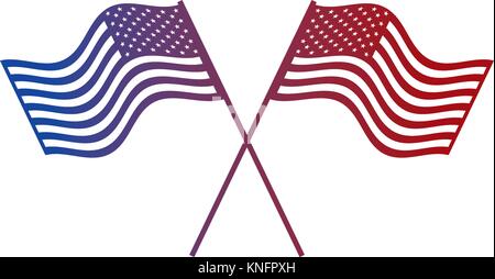 USA Flagge & Kreuz Anstecknadel Groß – Für Motorrad Mütze, Kappe, Jacke